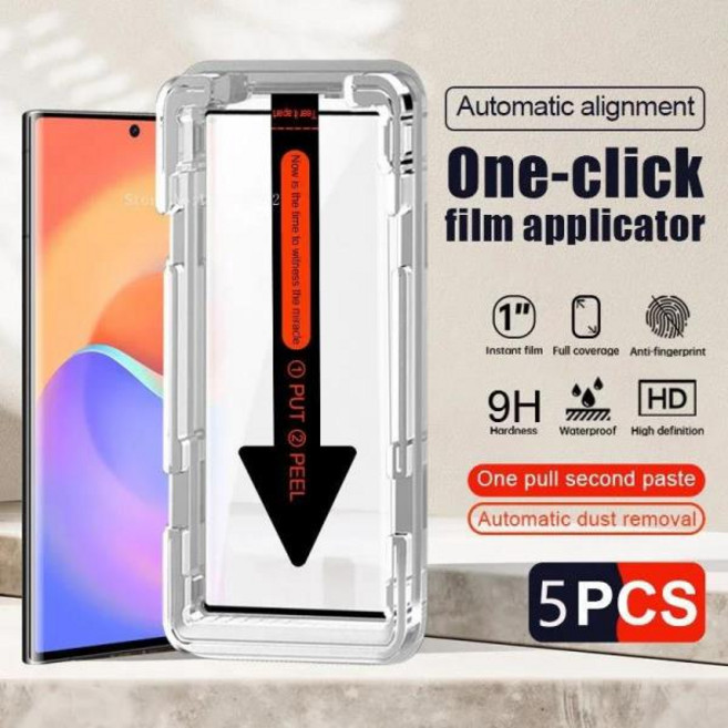 Huawei Mate 용 5PCS 필름 30 Pro HD 정의 강화 유리 보호기 쉬운 설치 자동 먼지 제거 키트, 03 4 조각, 08 Huawei Mate 20