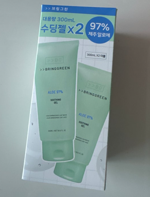 브링그린 알로에 97% 수딩젤 300ml, 2개