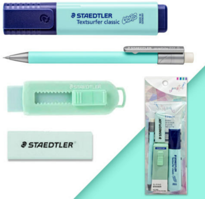 [스테들러] 학용품 문구 세트 교회 학원, 민트, 1세트