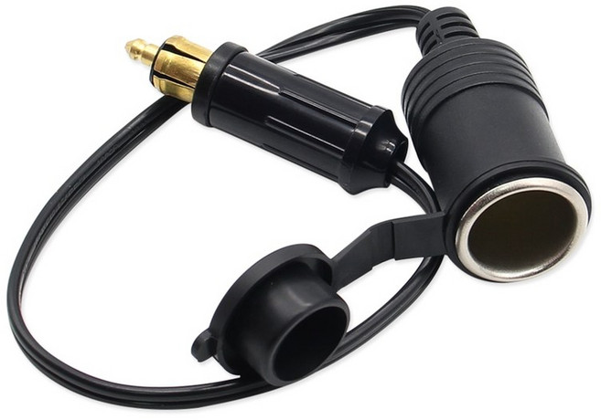 시거잭 멀티소켓 어댑터 12V 24V 자동차 오토바이 BMW DIN Hella 전원 케이블, 35cm
