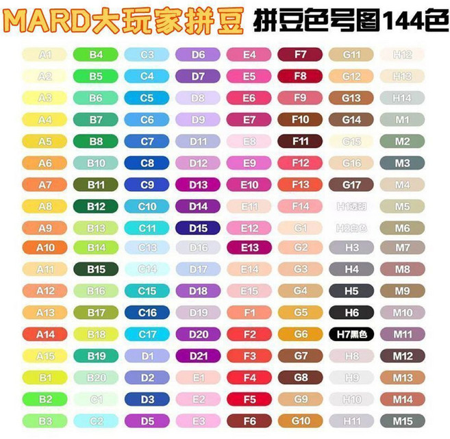 拼豆120色套裝手工diy材料包2.6mm融合豆, 1個