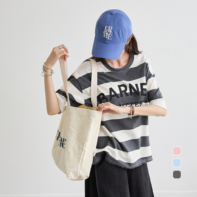 [나크21] (55~99) 단가라 체형커버 반팔티 여성 빅사이즈 여름티 DM61-T-28