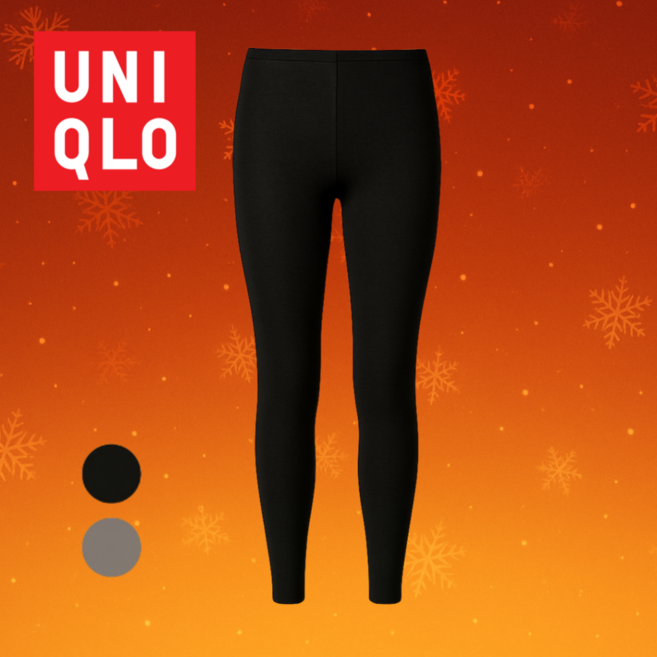 [국내매장판]유니클로 여성 히트텍 레깅스 타이즈 10부 내복 하의 +파우치증정