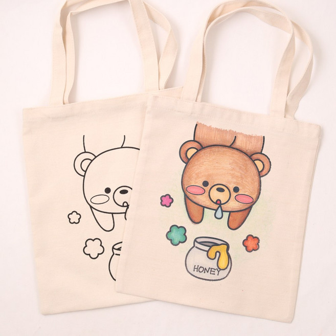 아이디몬 밑그림 광목가방 9종 모음 에코백 만들기 그림 숄더백 색칠 그리기 꾸미기