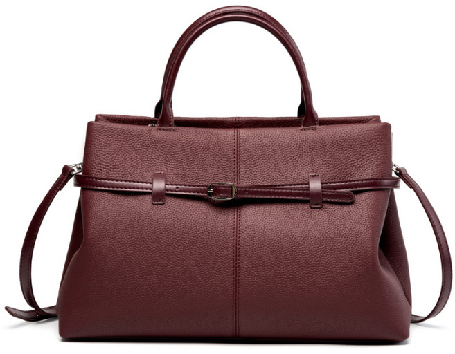 More Farther 여성 천연소가죽 토트백 빈티지 숄더겸 크로스백