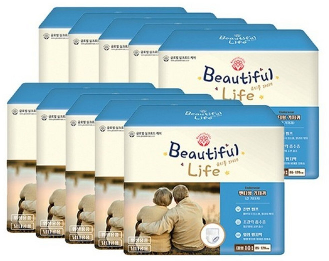 뷰티풀라이프 성인용 팬티기저귀 대형(요실금), 대형, 1개입, 100개