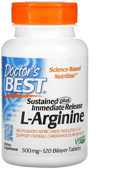 (2개) 닥터베스트 서방형 엘아르기닌 500mg 120정, 2개 - 쿠팡