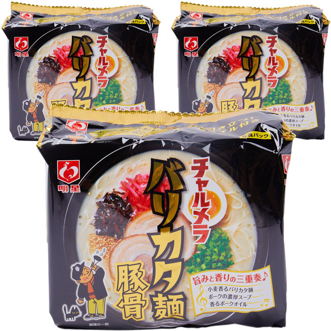 묘조 챠루메라 바리카타면 돈코츠 5개입, 3개