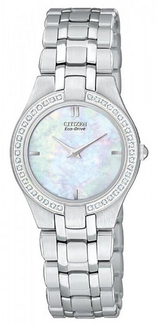 [Citizen] 시티즌 EG3150-51D 스틸레토 에코 드라이브 MOP 다이얼 다이아몬드 여성용 시계 675