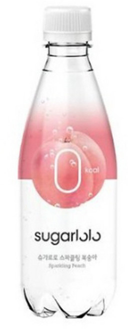 인테이크 슈가로로 스파클링 복숭아, 350ml, 12개