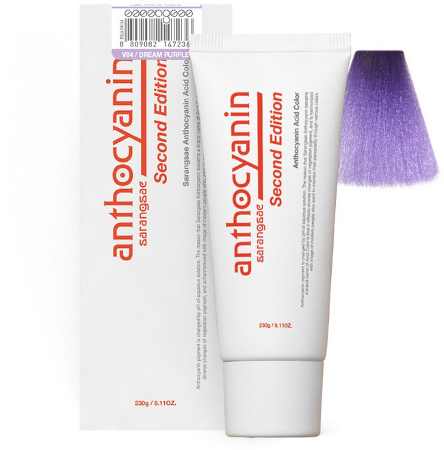 안토시아닌 산성칼라 헤어매니큐어 230g 52색상, 드림퍼플, 1개