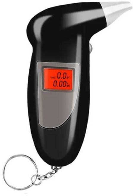 음주운전측정기 휴대용 호흡 알코올 테스터 개인 차량용 음주 측정기, [01] Grey, 1개