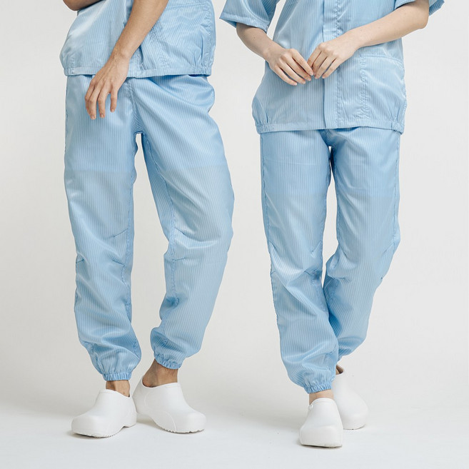 지퍼형 식품공장 작업복 정전기 방지 방진복 보호복 볼펜꽂이 작업복, 상품선택, 블루 XL, 1개