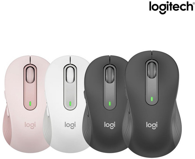 로지텍 M650 시그니처 블루투스 멀티 마우스 + BOLT 수신기 세트 MR0091(마우스), M650+마우스패드, 로즈핑크