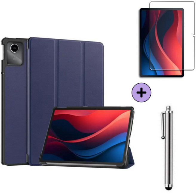 레노버탭 M11 샤오신 패드 2024 자오양 K10 11인치 호환 플립 하드 커버 케이스 Lenovo Xiaoxin Pad TB-330FU 331FC 케이스나라, 네이비