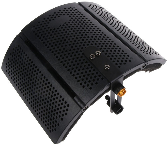 마이크 격리 실드 스튜디오 녹음 실드 고밀도 반사 필터 폼 방음 마이크 실드, 1set