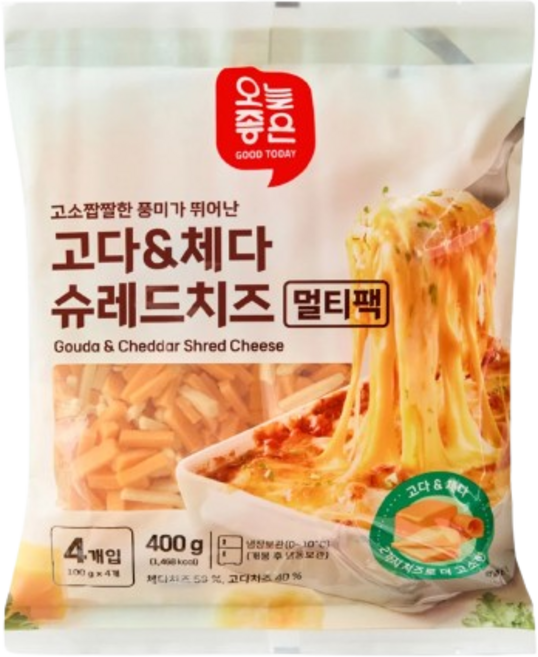 오늘좋은 고다체다 슈레드치즈 100g, 1개, 400g