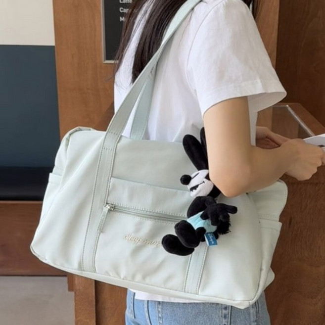 파인버플 스퀘어 포켓 가벼운 빅사이즈 보부상 가방