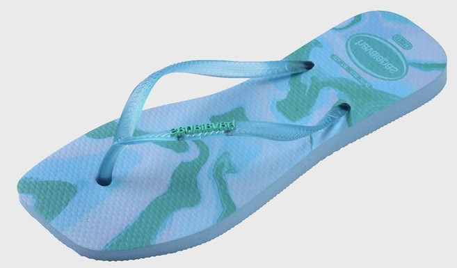 하바이아나스 HAVAIANAS 슬림 스퀘어 젤리 플립플랍 Lavendar Blue