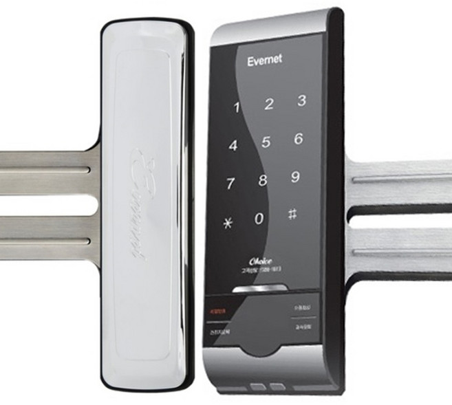 에버넷 번호전용 초이스글라스N 양문 GX-CHOICE-N 강화유리 유리문용 디지털도어락 빠른배송, 초이스글라스N(양문형), 고객직접설치
