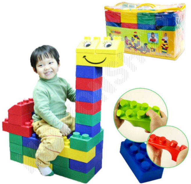 빅블럭 상상 소프트 대형 블럭 만1세교구 26PCS 돌아기교구 12개월아기장난감, 1개