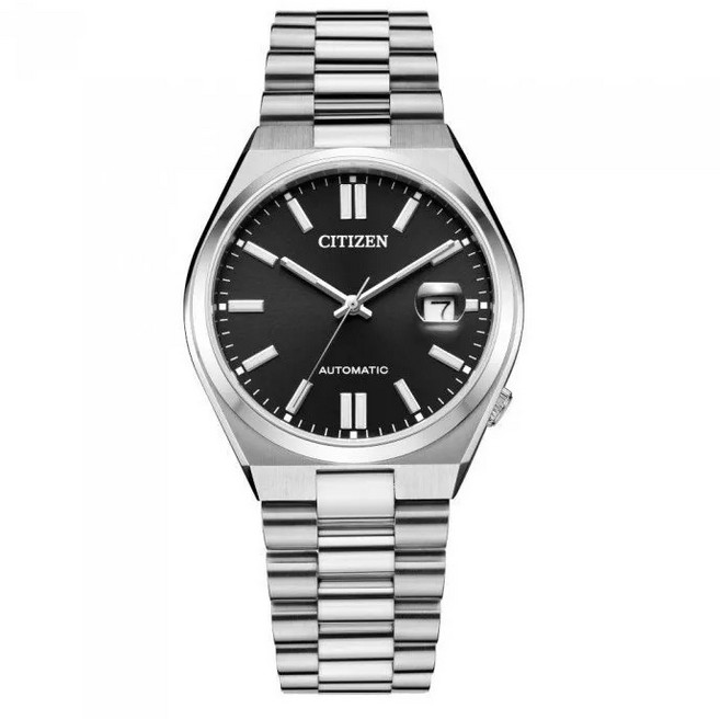 [Citizen] 시티즌 츠요사 오토매틱 남성용 스테인리스 스틸 블랙 다이얼 시계 NJ0150-81E