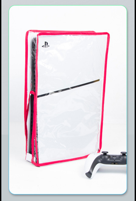 PS5 슬림 콘솔 먼지 커버 방진 투명 케이스 Dustprevent Bag 디스크 버전 및 디지털 에디션 용 게임 액세서리, [03] Transparent-Rose