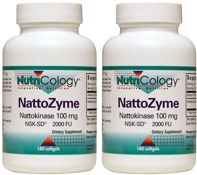 뉴트리콜로지 나토자임 100mg 소프트젤, 180정, 2개