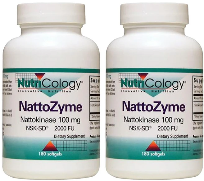 뉴트리콜로지 나토자임 100mg 소프트젤, 180정, 2개 - 쿠팡