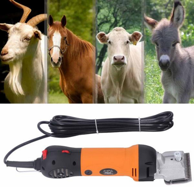 690W 양 말 클리퍼 오렌지 전문가용 속도 조절 전기 그루밍 키트 말털 가위 양털 클리퍼 말 클리퍼, 01 유럽 ​​연합, 1