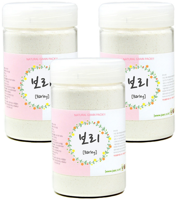 숲으로허브 천연곡물팩 보리가루 통포장 100g, 3개, 1개입