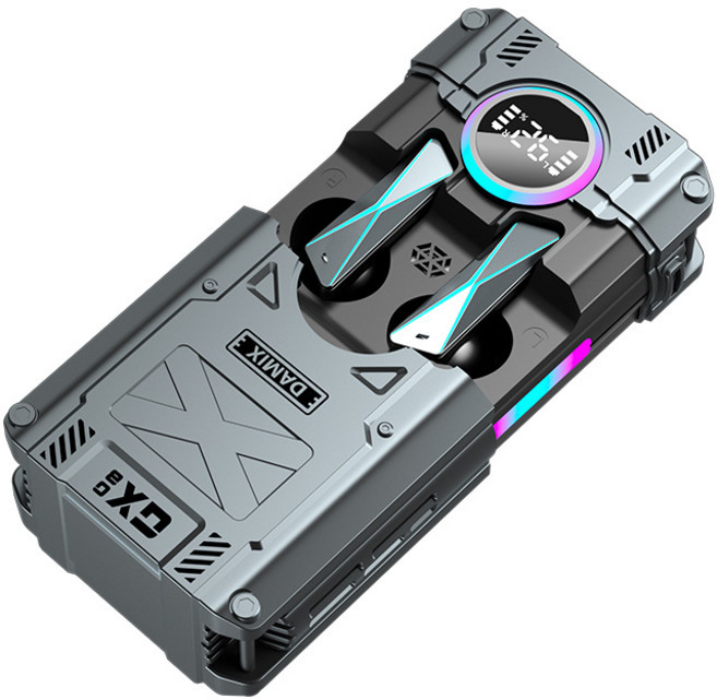 Hanika 게임 고음질 커널형 방수 무선 블루투스 이어폰, 그레이