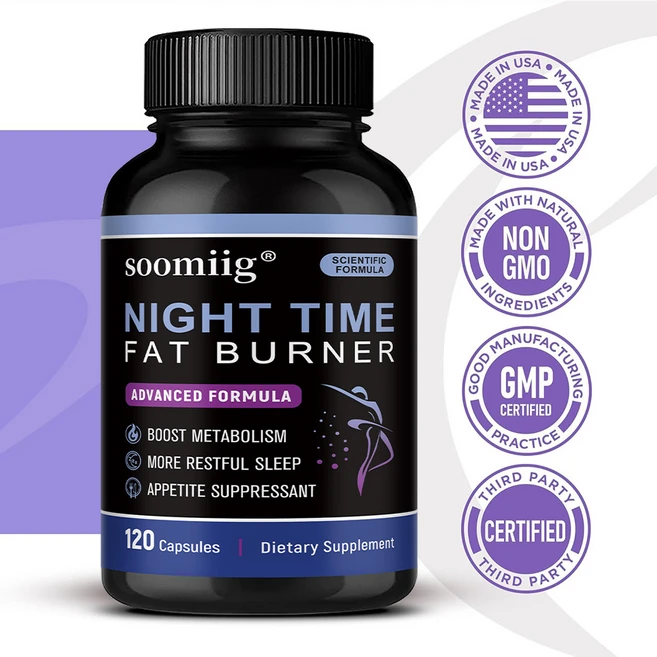 여성 야간 지방 연소 보충제 - 탄수화물 차단제 신진대사 촉진 수면 안정 식욕 억제, 3개, 120회분 - 쿠팡