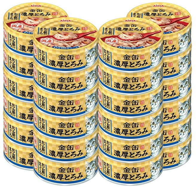 아이시아 금관농후 70g x 24개 고양이캔 5종, [GNT-3] 참치&치어