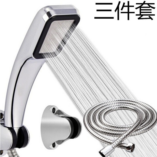 水龍頭加長延伸器，適用於面盆及廚房，多角度旋轉節水, 1個, 【300孔花洒套餐】強增压蓮蓬頭優惠活動