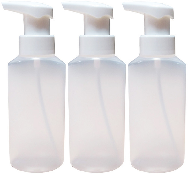 파마 중화제 거품기 180ml 수동 지업식 공병, 3개