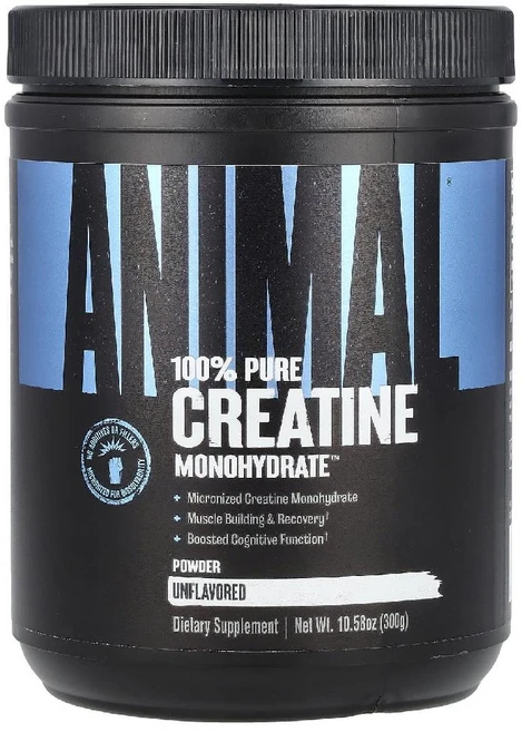애니멀 크레아틴 100 Pure Creatine Monohydrate 파우더 무맛 300g, 1개 - 쿠팡