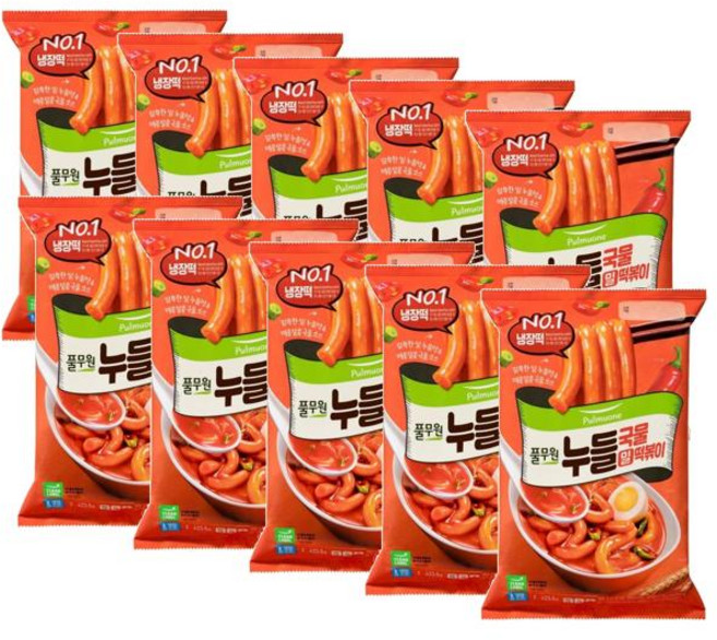 풀무원 밀 누들 국물떡볶이 2인분, 10개, 423.5g