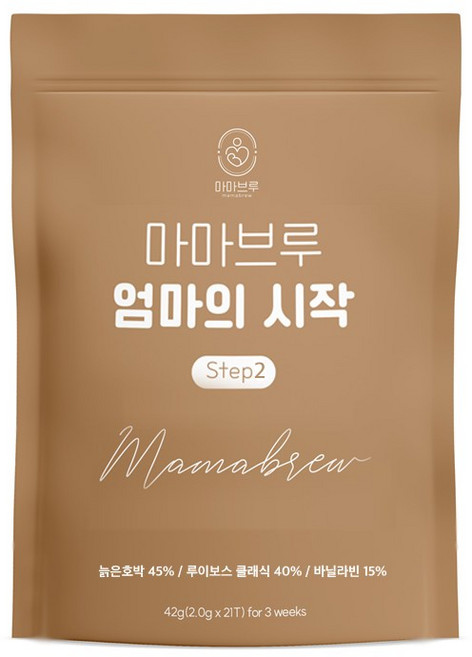 [마마브루] 엄마의시작 step2 바닐라 루이보스 호박차, 4개, 42g