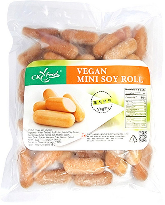 CK푸드 비건 미니 소이롤 콩 소세지, 1개, 500g