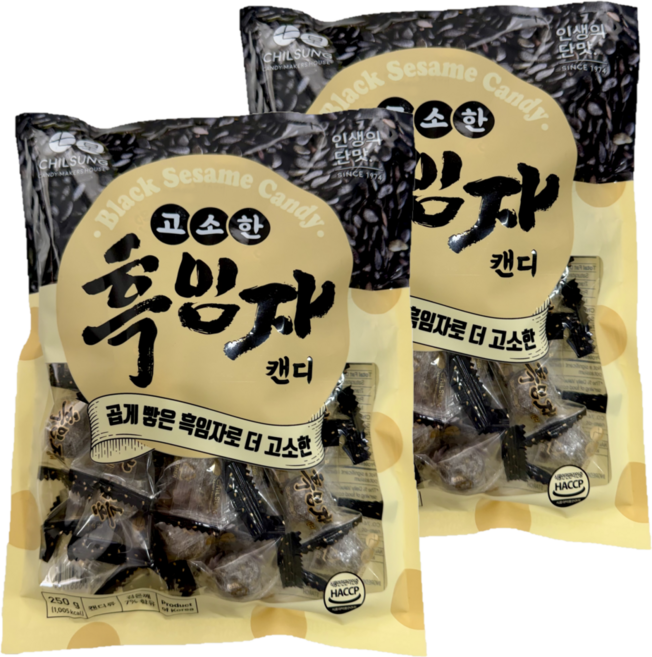 흑임자 사탕, 2개, 250g