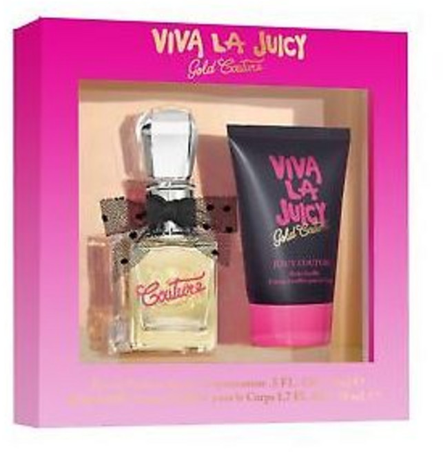 쥬시꾸뛰르 비바라 쥬시 골드 꾸뛰르 2피스 향수 선물 세트 여성용, 1개