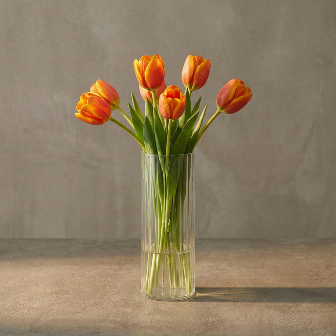 득공드 깨지지 않는 아크릴 화병, 투명