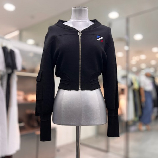 에고이스트 자수 포인트 볼륨 크롭 가디건 EQ2KG361HJ_DG