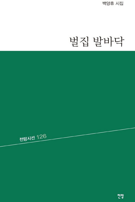 벌집 발바닥:백양휴 시집, 백양휴 저, 전망