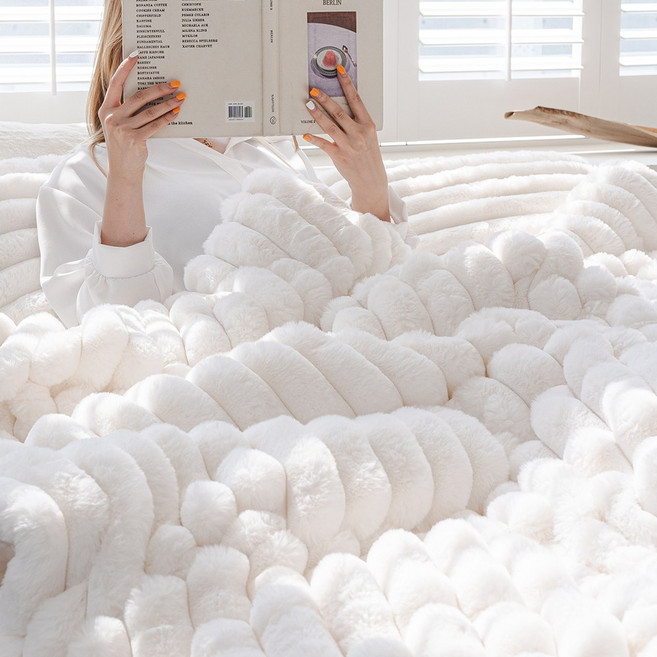 세탁 냄새 걱정없는 겨울 극세사 차렵이불 침구세트