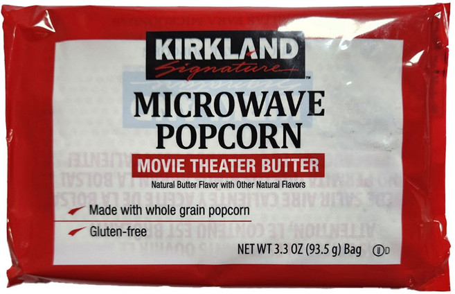 커클랜드 시그니춰 전자레인지 팝콘 낱개 31개+13개 (총1박스) 간식 안주 식품, 36g, 1박스