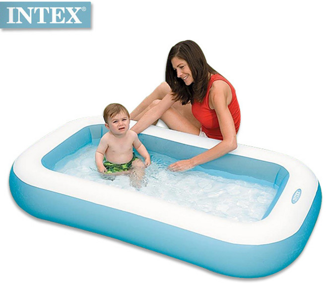 인텍스 직사각 유아풀장 57403, 혼합색상, 1개