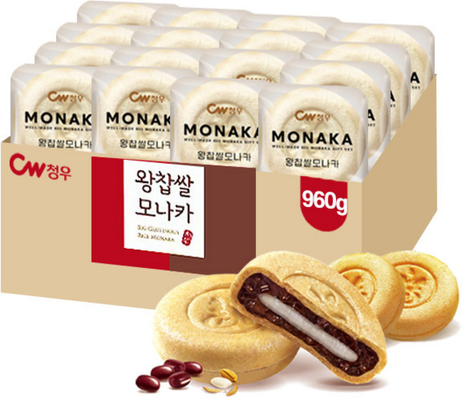 청우 왕찹쌀 모나카, 960g, 1개