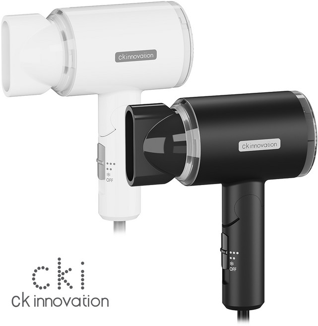 CKI-D160 Hair Dryer 휴대용 접이식 미니 드라이기 1000W, CKI-D160 화이트